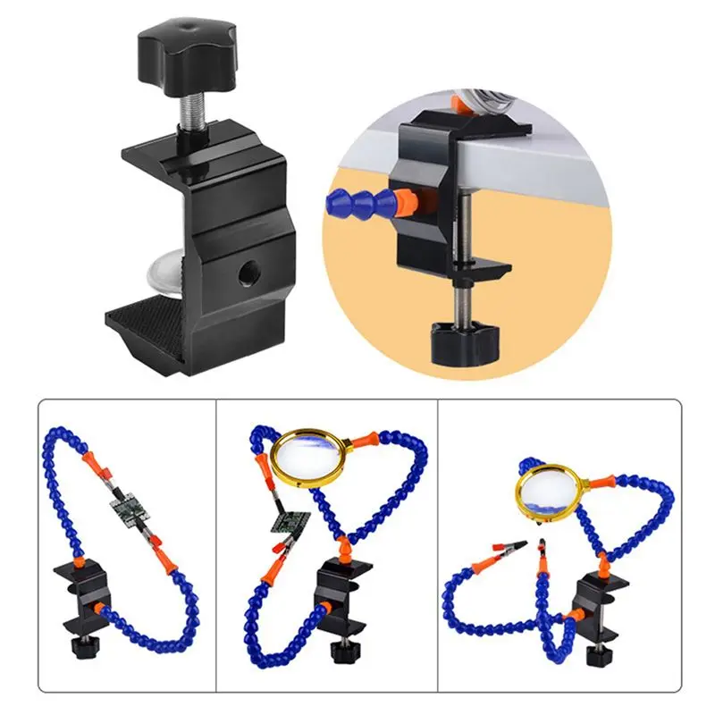 [NEWA64Z!】 Table Clamp Soldering Station With Flexible Arms Soldering Iron Holder PCB Welding Repair Tools Vise Hand
[NEWA64Z!】 Table Clamp Soldering Station With Flexible Arms Soldering Iron Holder PCB Welding Repair Tools Vise Hand