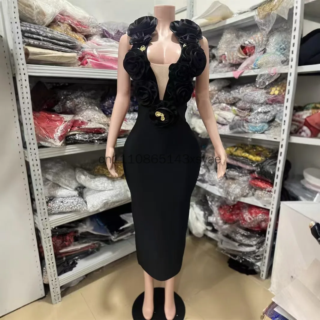 New Fashion 3D Flower Sleeveless Bodycon Bandage Dress Women Celebrity Elegant Party Club Luxury Birthday Dress Vestidos
New Fashion 3D Flower Sleeveless Bodycon Bandage Dress Women Celebrity Elegant Party Club Luxury Birthday Dress Vestidos