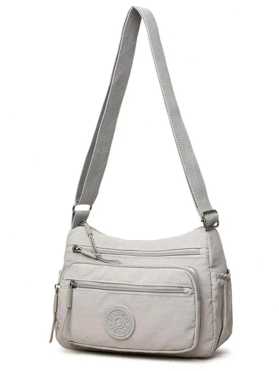 Lightweight Zipper Crossbody Bag Polyester Lining Casual Portable Daily Storage Bag
Lightweight Zipper Crossbody Bag Polyester Lining Casual Portable Daily Storage Bag