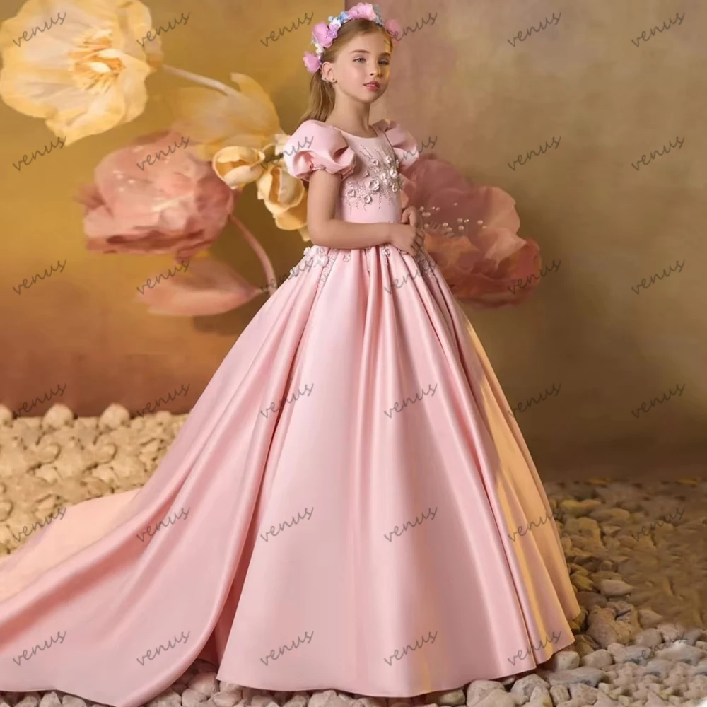 Elegant Ball Flower Girl Dresses A Line Floor-Length Princess Birthday Dress Sleeveless Customized فساتين سهرة Vestido De Novia
Elegant Ball Flower Girl Dresses A Line Floor-Length Princess Birthday Dress Sleeveless Customized فساتين سهرة Vestido De Novia