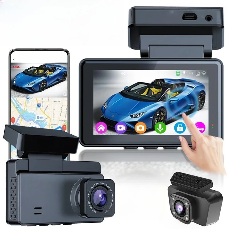 4K WiFi GPS DashCam Touch Screen Car DVR Support 2.5K Rear Black Box Dual Lens Car Video Recorder Night Vision 24H Parking
4K WiFi GPS DashCam Touch Screen Car DVR Support 2.5K Rear Black Box Dual Lens Car Video Recorder Night Vision 24H Parking