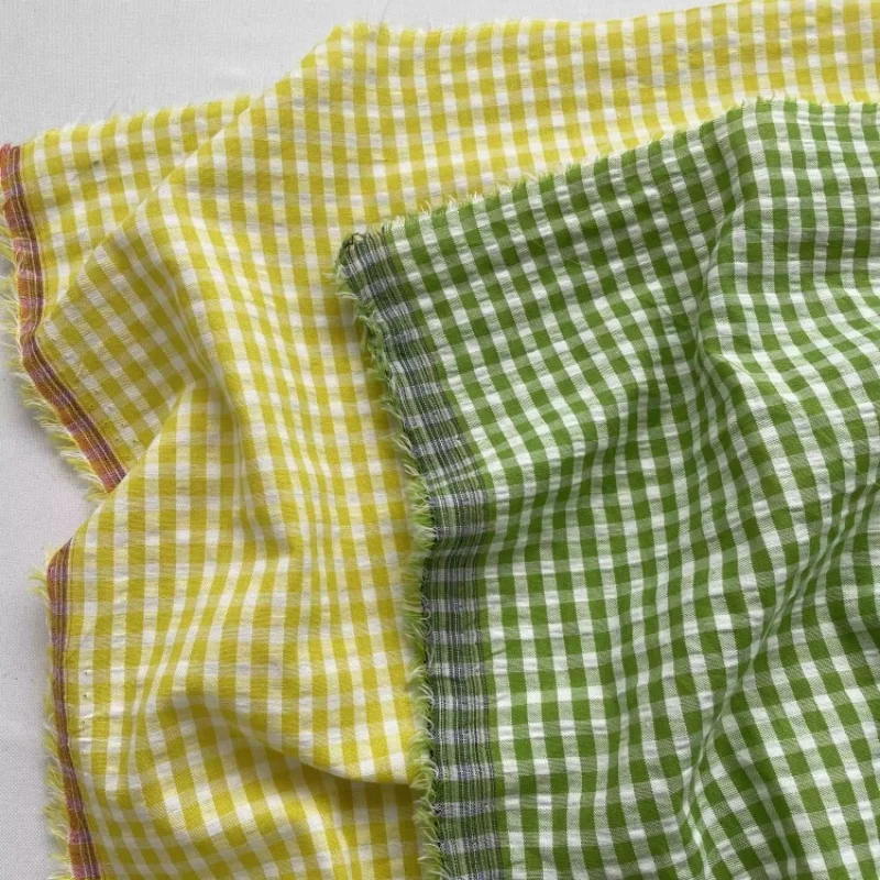 Green Yellow Bubble Cotton Cloth Fabric Checkered DIY Handmade Fabrics
Green Yellow Bubble Cotton Cloth Fabric Checkered DIY Handmade Fabrics