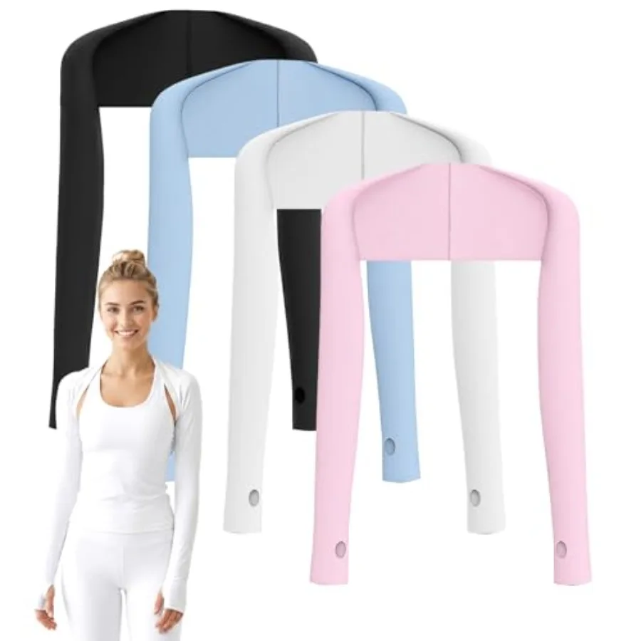 4 pcs Cooling Shawl Arm Sleeves for Woman Man UV Sun Protection Arm Covers with Thumb Holes for Golf Driving Cycling
4 pcs Cooling Shawl Arm Sleeves for Woman Man UV Sun Protection Arm Covers with Thumb Holes for Golf Driving Cycling