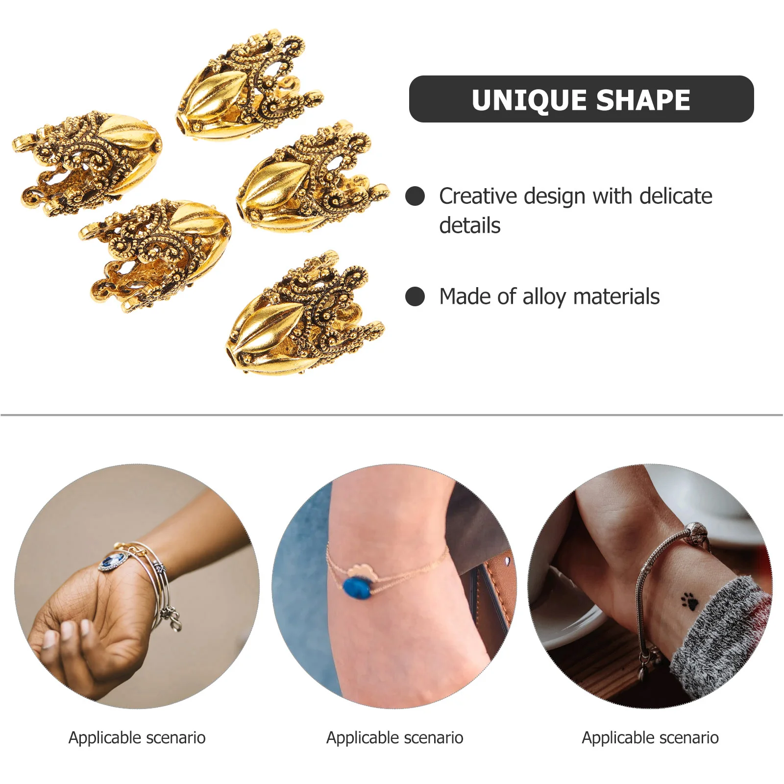 5pcs Alloy Flower Bead Caps For Jewelry Making Diy Craft Supplies Metal End Caps Decorative Spacer Beads Jewelry Diy Components
5pcs Alloy Flower Bead Caps For Jewelry Making Diy Craft Supplies Metal End Caps Decorative Spacer Beads Jewelry Diy Components