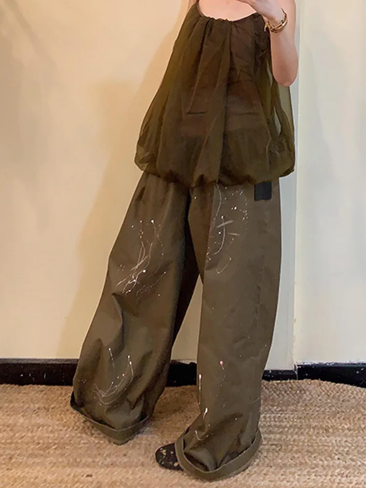Retro American High Street Washed Denim Wide Leg Floor-Length Pants Women Summer New Style Casual High Waist Long Trousers
Retro American High Street Washed Denim Wide Leg Floor-Length Pants Women Summer New Style Casual High Waist Long Trousers