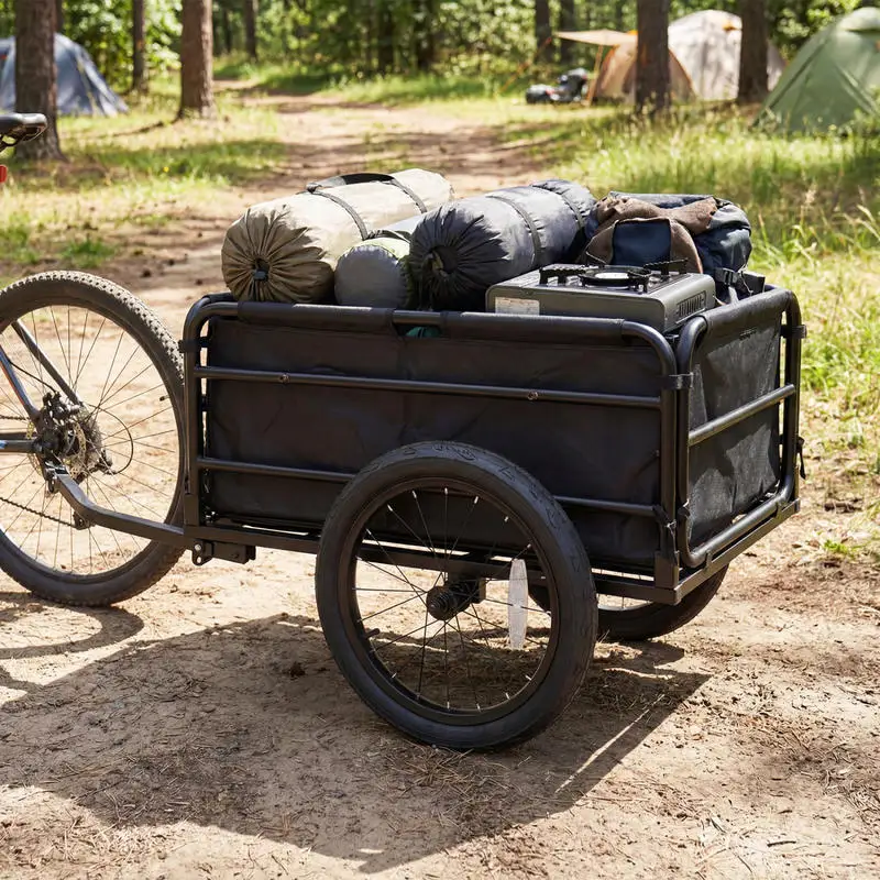Bike Cargo Trailer with Bag and Cover Heavy-Duty Bicycle Wagon Cart-Black
Bike Cargo Trailer with Bag and Cover Heavy-Duty Bicycle Wagon Cart-Black