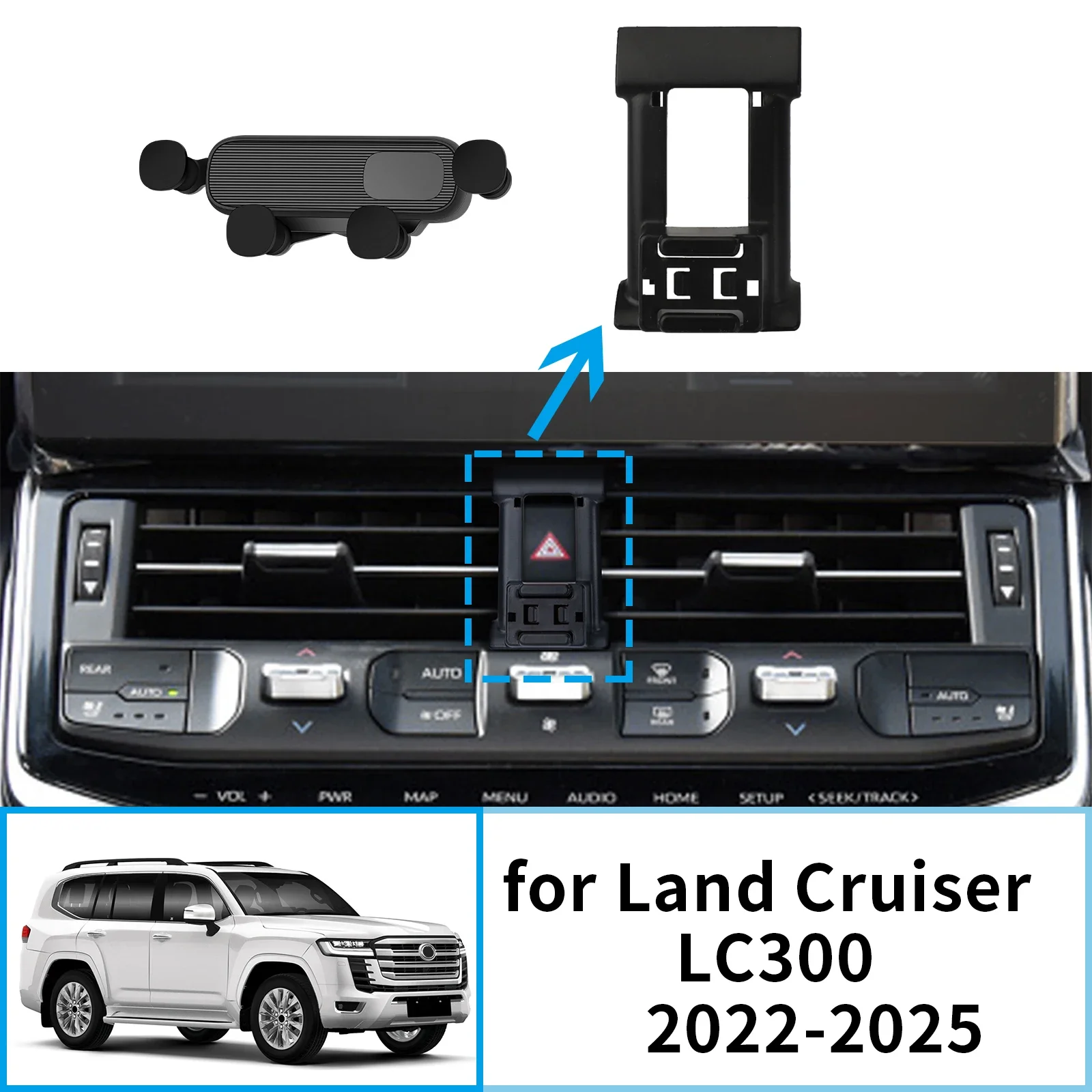 Автомобильный держатель мобильного телефона для Toyota Land Cruiser LC300 2022 2023 2024 2025 GPS кронштейн навигационная подставка авто
Автомобильный держатель мобильного телефона для Toyota Land Cruiser LC300 2022 2023 2024 2025 GPS кронштейн навигационная подставка авто