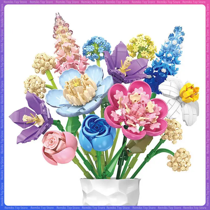 880pcs Creative Simulate Building Blocks Flower Bouquet Assemble Model Bricks Kit Home Decoration DIY Educational Toys Gifts
880pcs Creative Simulate Building Blocks Flower Bouquet Assemble Model Bricks Kit Home Decoration DIY Educational Toys Gifts