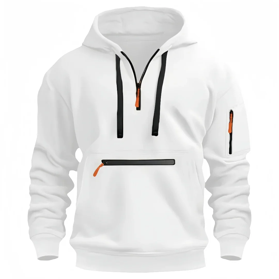 Trendy 2025 Spring and autumn men's pocket zipper hoodie fashion casual daily outdoor sports warm drawstring long-sleeved top
Trendy 2025 Spring and autumn men's pocket zipper hoodie fashion casual daily outdoor sports warm drawstring long-sleeved top
