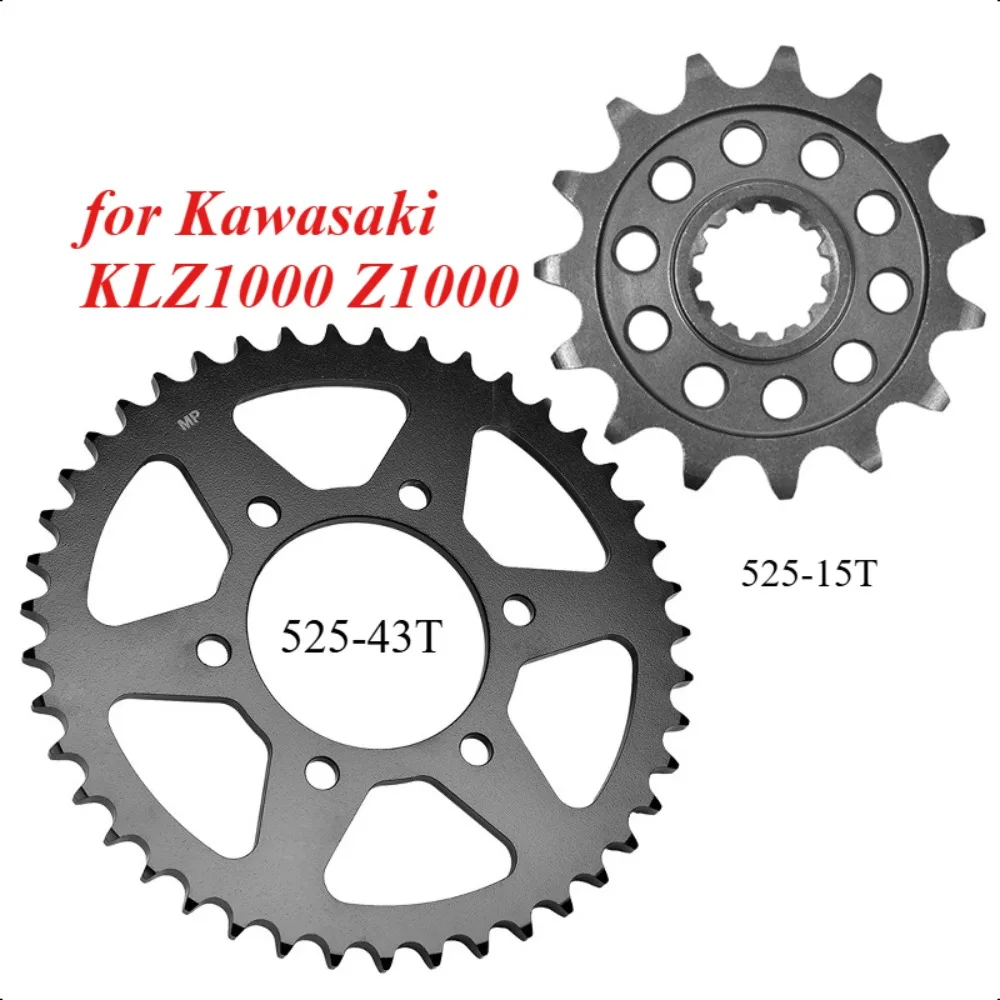 525 15T 43T Motor Bike Front Rear Sprocket Gear Wheel Cam for Kawasaki KLZ1000 KLZ 1000 Ver-sys Z1000 Z1000 R
525 15T 43T Motor Bike Front Rear Sprocket Gear Wheel Cam for Kawasaki KLZ1000 KLZ 1000 Ver-sys Z1000 Z1000 R