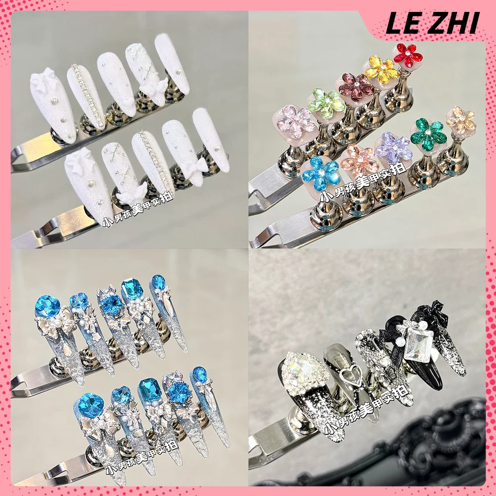 Shining Gentle Sweet Diamond Bowknot Colorful Flower Nail Patch Stereoscopic Cross Gemstone Pearl Fake Nail Birthday Gift
Shining Gentle Sweet Diamond Bowknot Colorful Flower Nail Patch Stereoscopic Cross Gemstone Pearl Fake Nail Birthday Gift