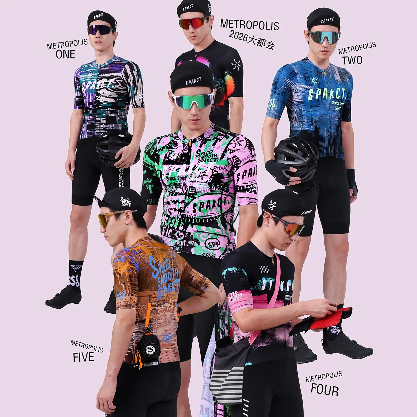 SPAKCT men's short-sleeved cycling jersey, urban series, breathable and quick-drying cycling clothing for spring and summer.
SPAKCT men's short-sleeved cycling jersey, urban series, breathable and quick-drying cycling clothing for spring and summer.