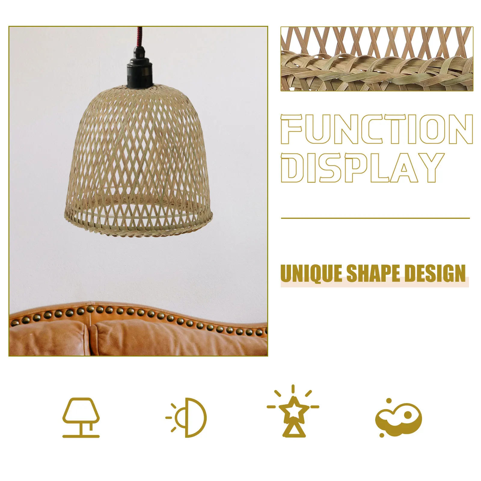 Bamboo Woven Ceiling Light Cover Cover Lampshade Home Bamboo Lampshade Bar Cafe Restaurant Decor Weaving Retro
Bamboo Woven Ceiling Light Cover Cover Lampshade Home Bamboo Lampshade Bar Cafe Restaurant Decor Weaving Retro