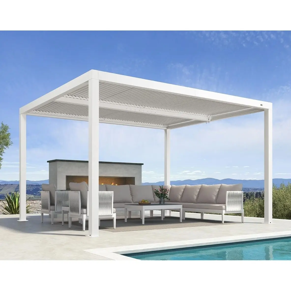 Factory Customization Personalized Pavilion Electrically Adjustable Shutters Outdoor Pergola Suitable for Barbecuing Gazebo
Factory Customization Personalized Pavilion Electrically Adjustable Shutters Outdoor Pergola Suitable for Barbecuing Gazebo
