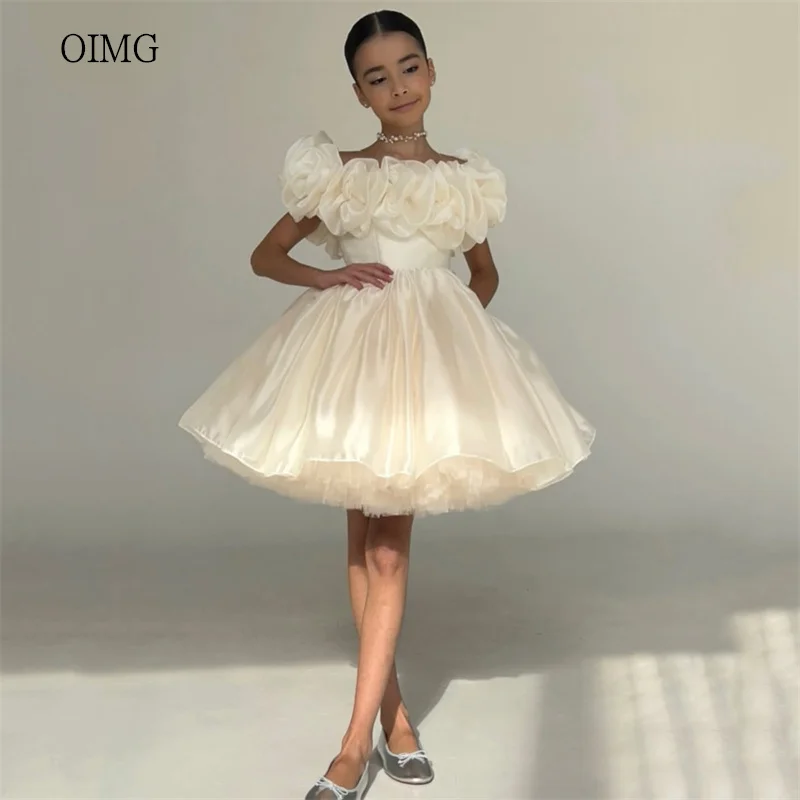 OIMG Flowers Off The Shoulder A Line Girl Dresses Multi-layered Wedding Party Dress Knee Length Birthday Dress Customized
OIMG Flowers Off The Shoulder A Line Girl Dresses Multi-layered Wedding Party Dress Knee Length Birthday Dress Customized
