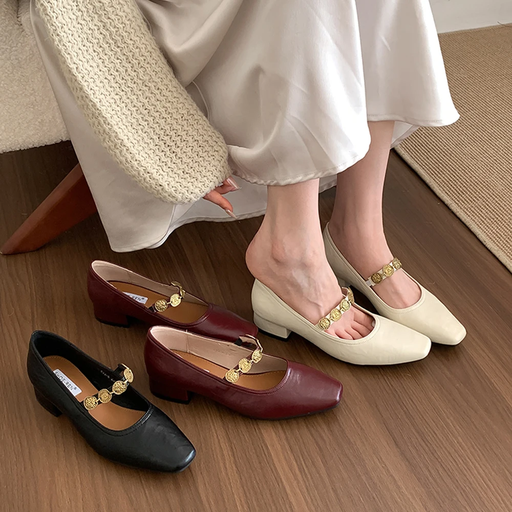 Women Crystal Strap Designer Mary Jane Shoes Dress Square Toe Leather Slip On Women's Low Heeled Shoes zapatos de mujer
Women Crystal Strap Designer Mary Jane Shoes Dress Square Toe Leather Slip On Women's Low Heeled Shoes zapatos de mujer