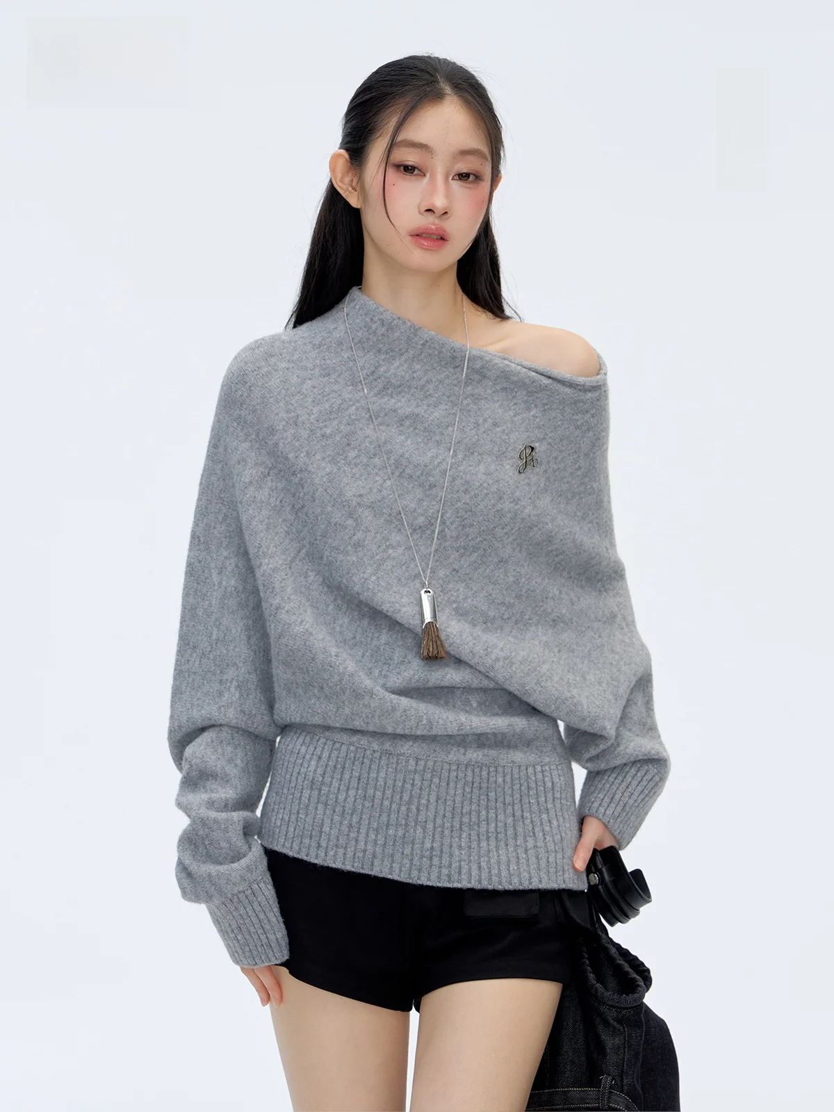 Punch 25AW Slimming Knitted oulder Bared Irregular Long Sve Sweater Autumn Winter Casual Sle Comfortable Warmth ential
Punch 25AW Slimming Knitted oulder Bared Irregular Long Sve Sweater Autumn Winter Casual Sle Comfortable Warmth ential