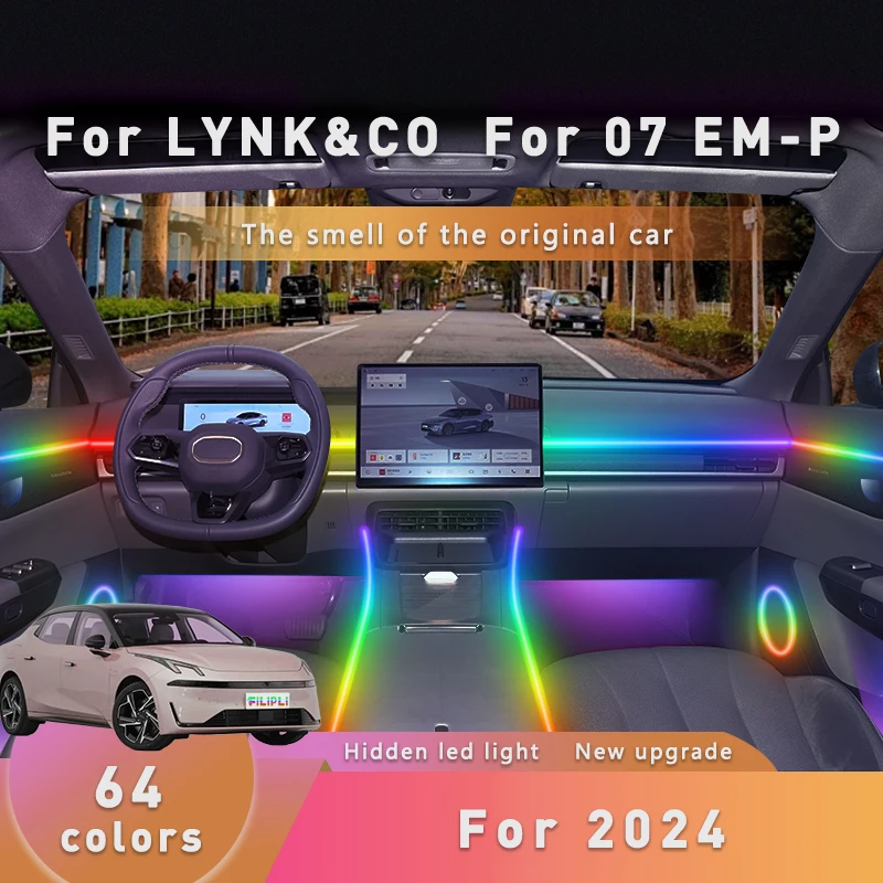 Для LYNK & CO Для 07 EM-P Многоцветный автомобильный DIY Внутреннее окружающее освещение Синхронизация музыки Светодиодные ритм-подсветки по управлению через приложение Простота установки
Для LYNK & CO Для 07 EM-P Многоцветный автомобильный DIY Внутреннее окружающее освещение Синхронизация музыки Светодиодные ритм-подсветки по управлению через приложение Простота установки