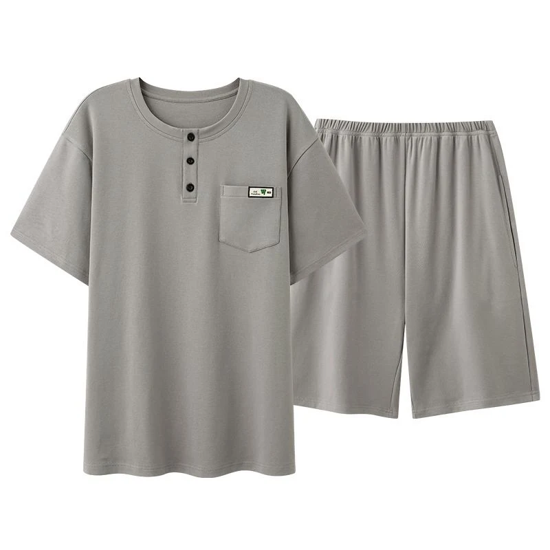 2026 Summer Short Sleeve 100% Cotton Pajama Sets for Men Korean Loose Sleepwear Suit Pyjama Homewear Male Lounge Home Clothes
2026 Summer Short Sleeve 100% Cotton Pajama Sets for Men Korean Loose Sleepwear Suit Pyjama Homewear Male Lounge Home Clothes