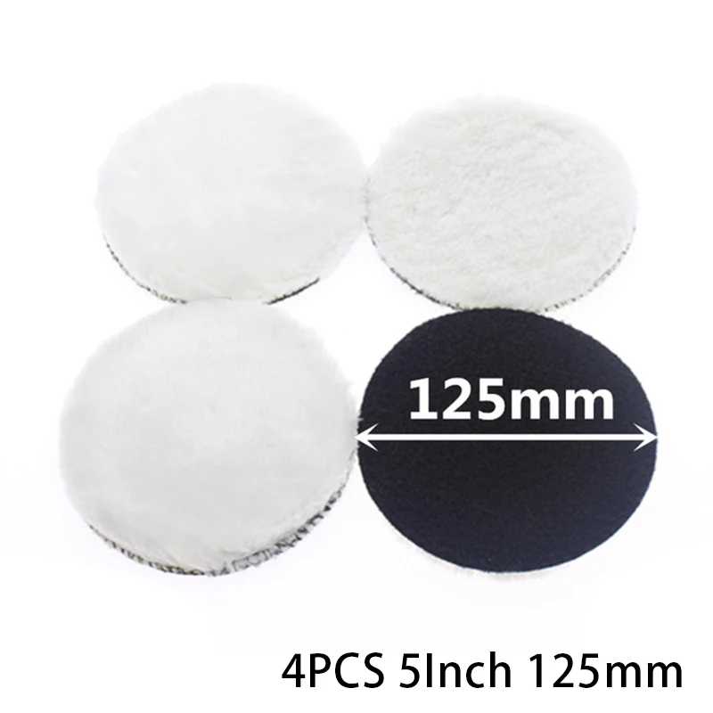 4pcs Artificial Wool 5inch 125mm Car Polishing-Pad Waxing Wool Polisher Bonnet For Rotary Tool White Parts Accessories
4pcs Artificial Wool 5inch 125mm Car Polishing-Pad Waxing Wool Polisher Bonnet For Rotary Tool White Parts Accessories