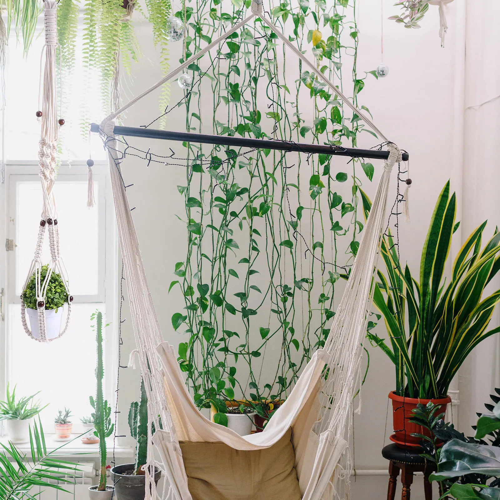 Hand-Knitted Plant Hanger Cotton Rope Hanging Flowerpot Holder Wall Hanging Planter Basket Indoor Outdoor Decorative Net
Hand-Knitted Plant Hanger Cotton Rope Hanging Flowerpot Holder Wall Hanging Planter Basket Indoor Outdoor Decorative Net