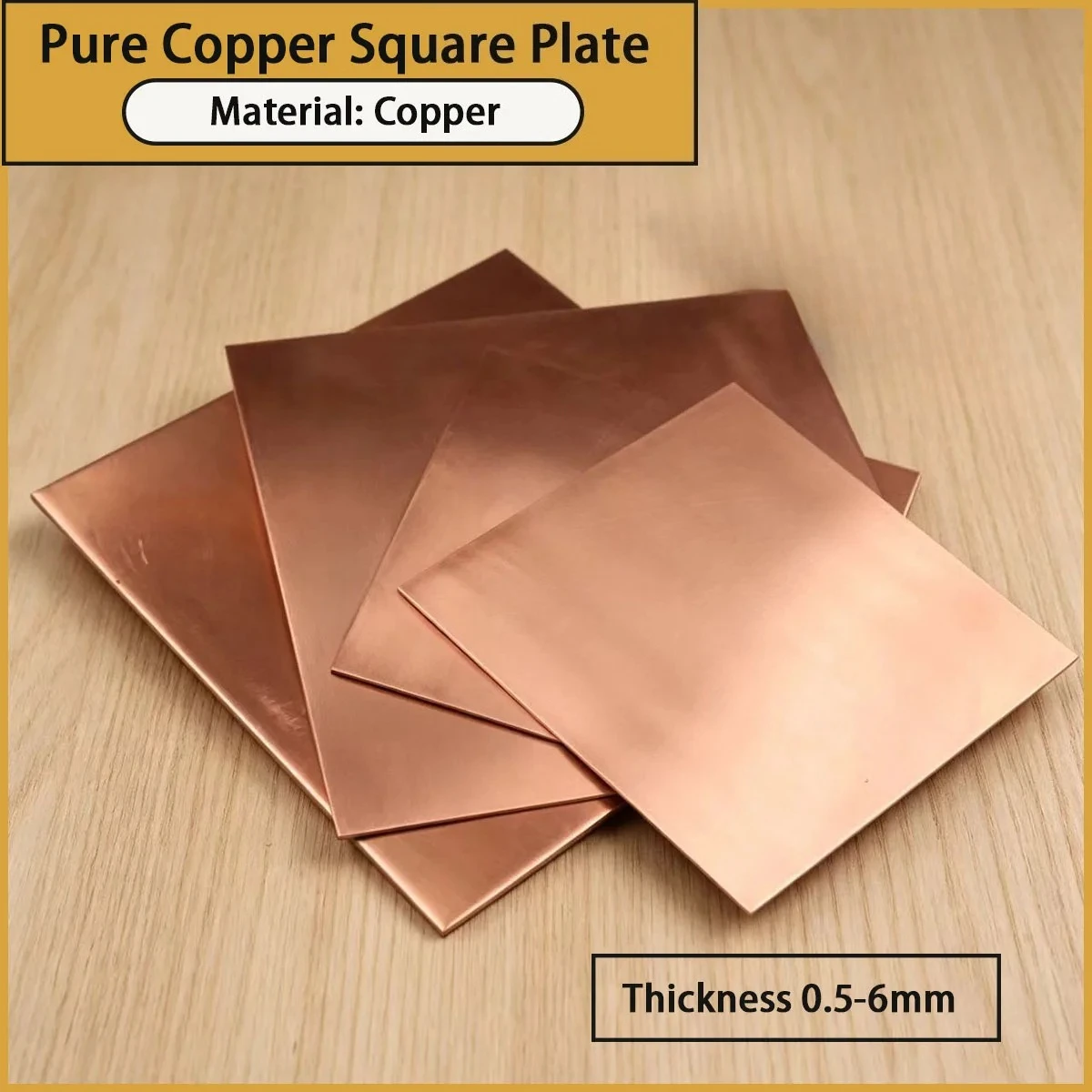 0.5-6mm thick pure copper square plate is used for electrical conductivity, precision hardware, decorative materials, etc
0.5-6mm thick pure copper square plate is used for electrical conductivity, precision hardware, decorative materials, etc