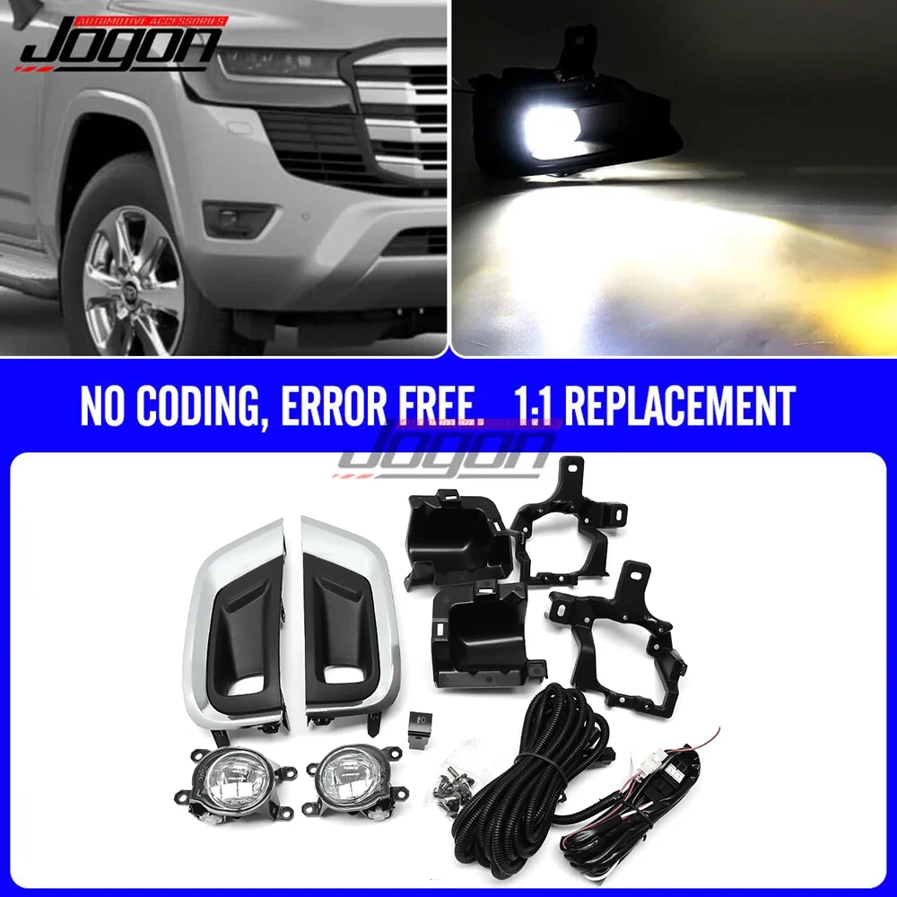 LED Car Front Bumper Driving Fog Daytime Light Assembly Accessories DRL For Toyota Land Cruiser VX/ZX 300 Series LC300 2021 2022
LED Car Front Bumper Driving Fog Daytime Light Assembly Accessories DRL For Toyota Land Cruiser VX/ZX 300 Series LC300 2021 2022