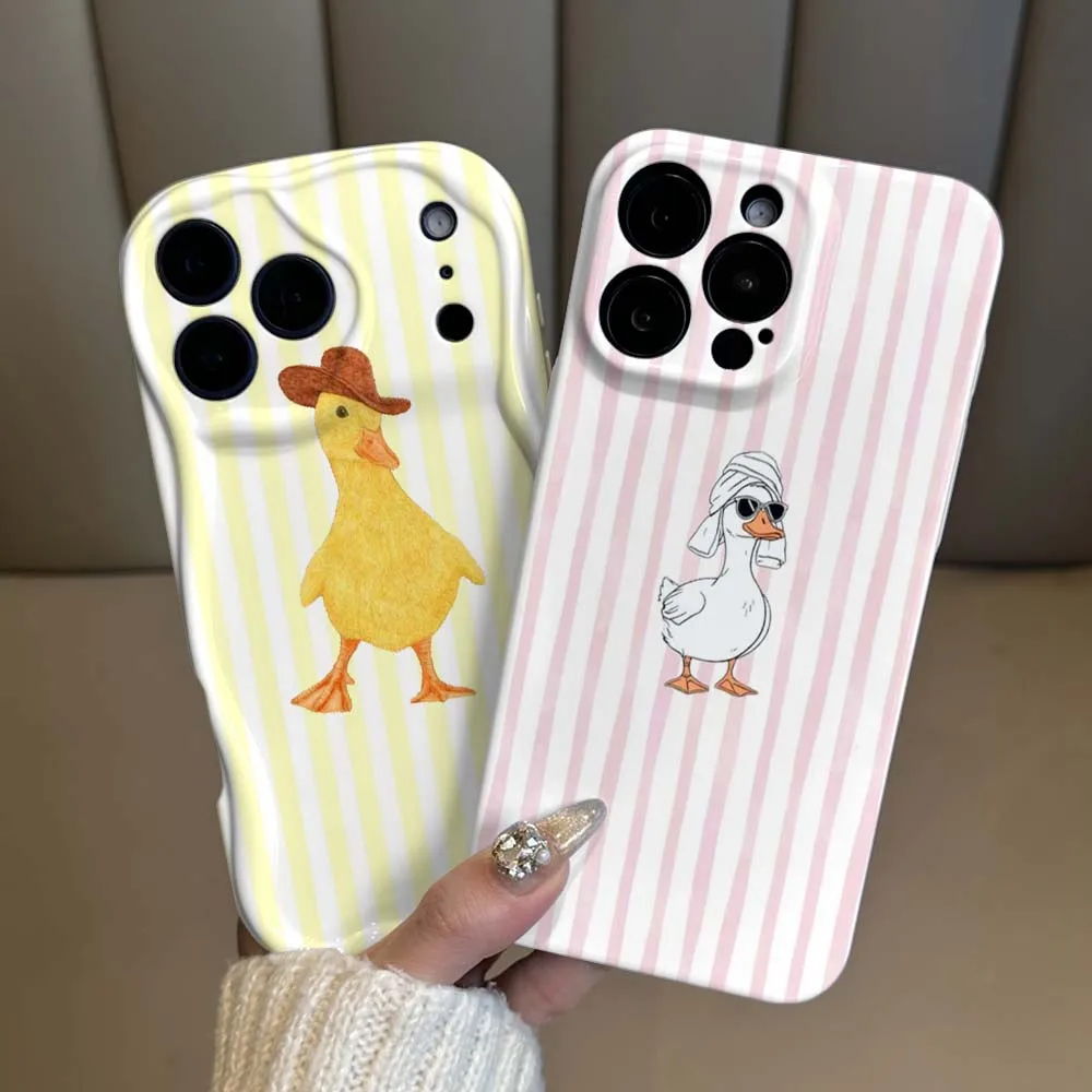Design Striped Duck Pattern Cover For iPhone 17 16 15 14 13 12 11 XR Plus Pro Max Feilin Phone Case Wave Oil Phone Case
Design Striped Duck Pattern Cover For iPhone 17 16 15 14 13 12 11 XR Plus Pro Max Feilin Phone Case Wave Oil Phone Case