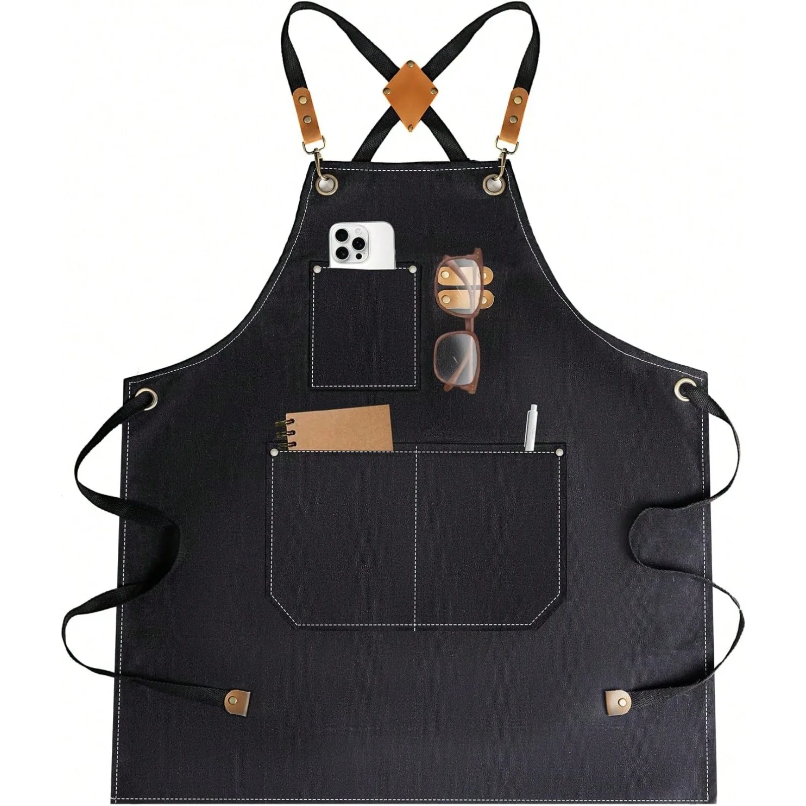 Aprons For Women Men With Large Pockets, Waterproof Cotton Chef Aprons For Cooking Server Grilling Bbq Kitchen
Aprons For Women Men With Large Pockets, Waterproof Cotton Chef Aprons For Cooking Server Grilling Bbq Kitchen