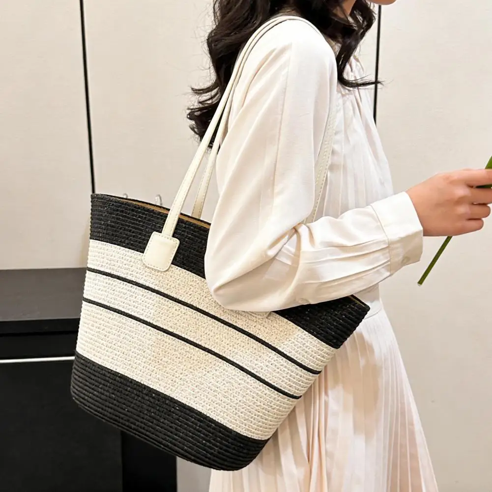 2Pcs/Set Hat Tote Bag Set Striped Print Wide Brim Straw Hat Handmade Rattan Tote Bag Set Summer Beach Sun Hat Picnic Bag Set Out
2Pcs/Set Hat Tote Bag Set Striped Print Wide Brim Straw Hat Handmade Rattan Tote Bag Set Summer Beach Sun Hat Picnic Bag Set Out