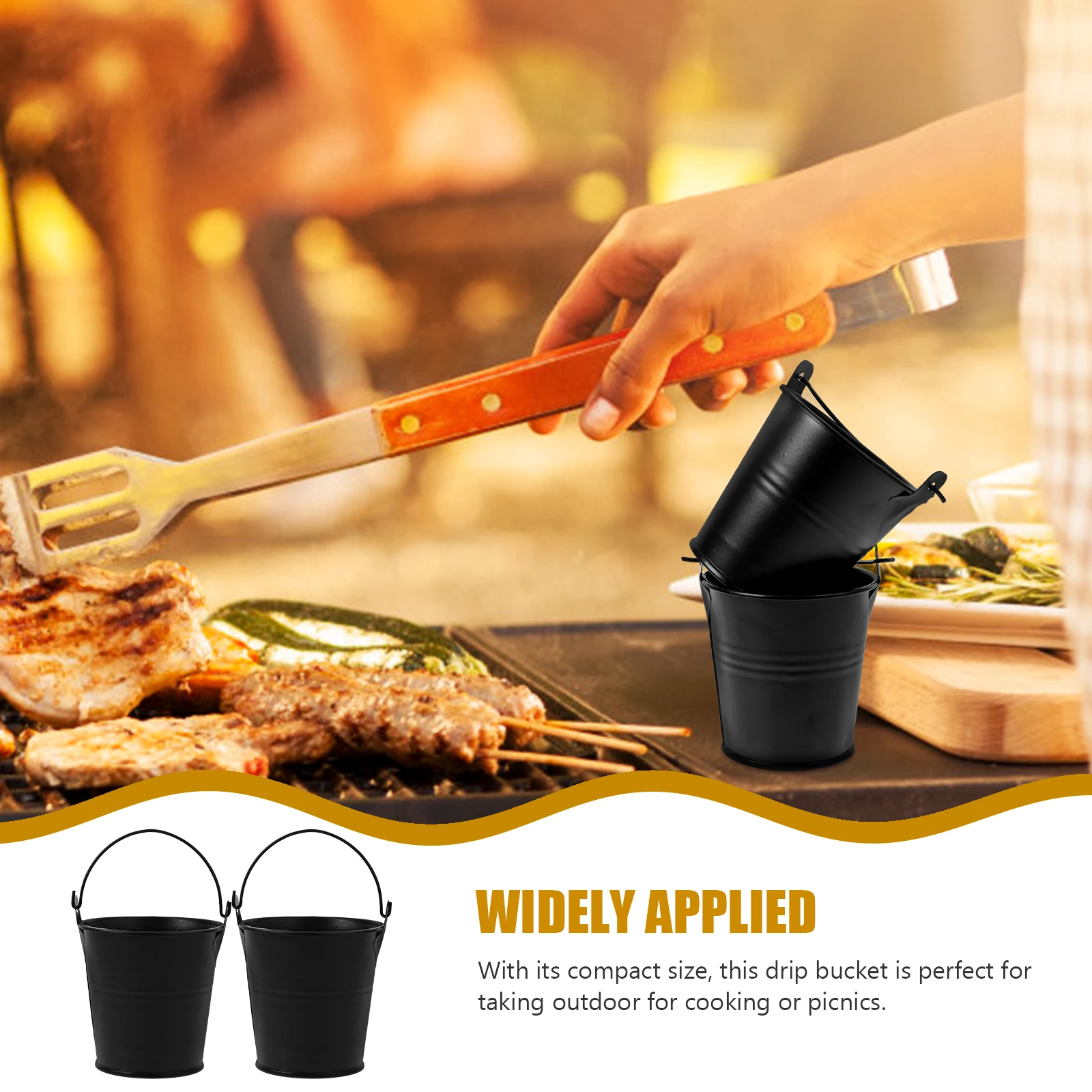 2pcs BBQ Grill Grease Bucket Metal Oil Drip Container Reusable Cooking Accessories Portable Camping Picnic Tool
2pcs BBQ Grill Grease Bucket Metal Oil Drip Container Reusable Cooking Accessories Portable Camping Picnic Tool