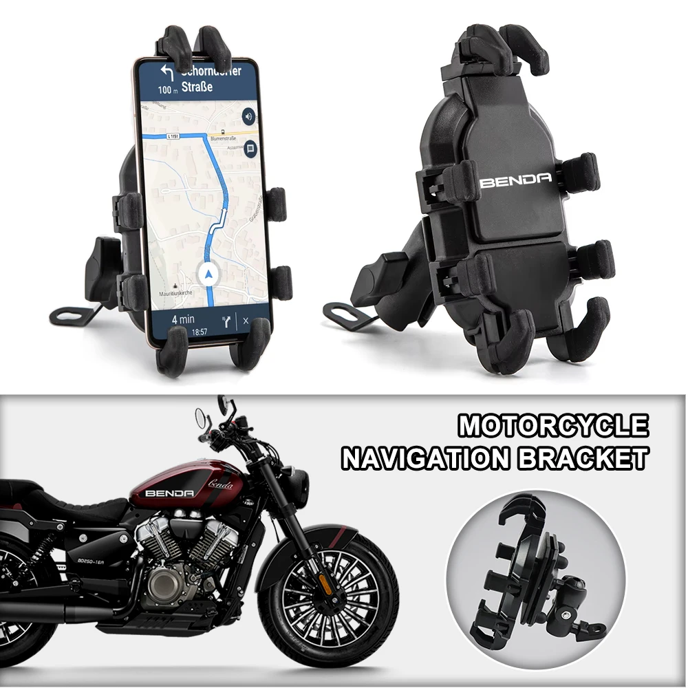 Rearview Mirror Motorcycle Phone Mount Anti-Shake Rotation Holder For BENDA 250 500 Chinchilla 300 450 LFS700 LFC700 BD400 BD500
Rearview Mirror Motorcycle Phone Mount Anti-Shake Rotation Holder For BENDA 250 500 Chinchilla 300 450 LFS700 LFC700 BD400 BD500