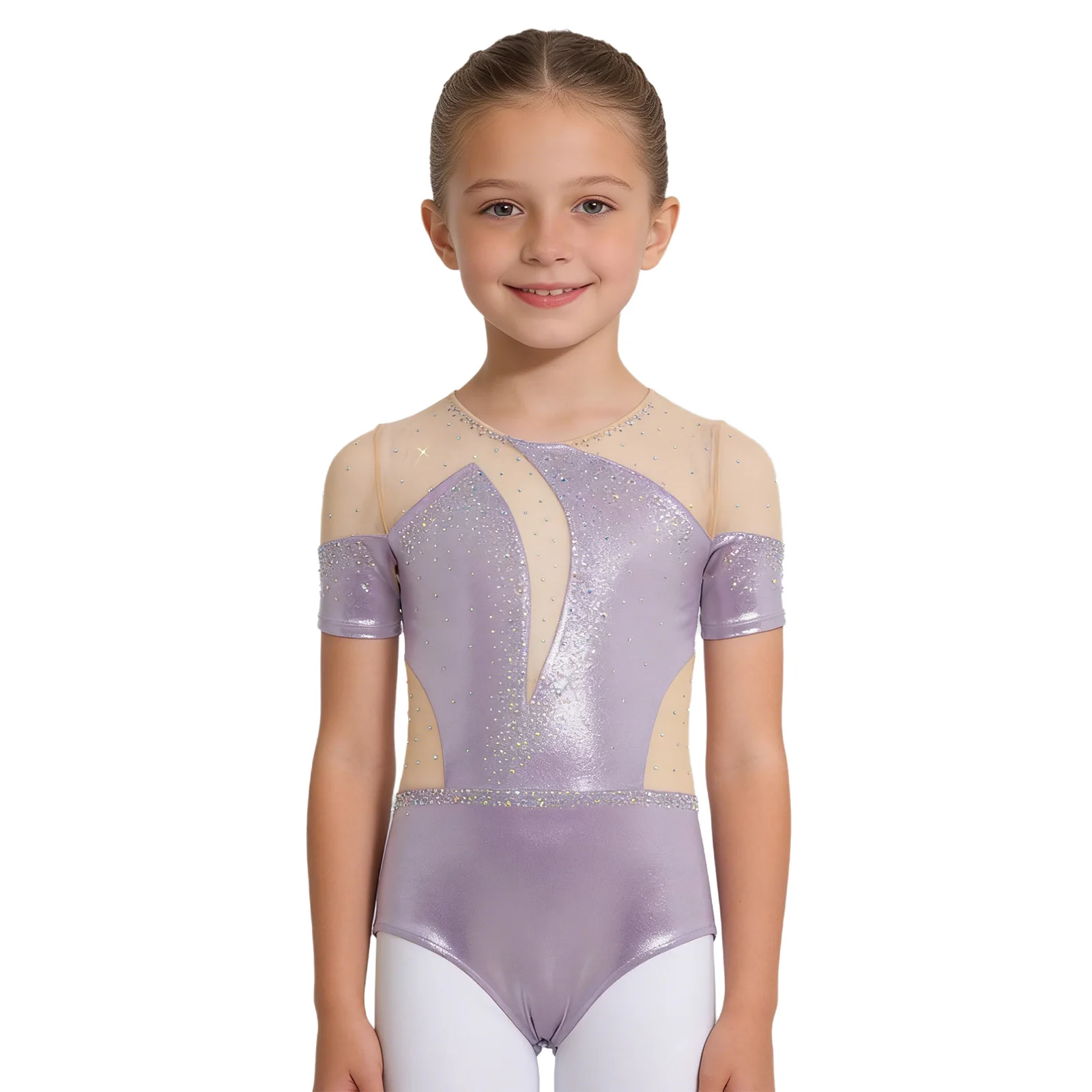 Girls Shimmery Gymnastics Ballet Dance Warm-up Leotard Sheer Mesh Breathable Acrobatics Ballet Performance Bodysuit Dance-wear
Girls Shimmery Gymnastics Ballet Dance Warm-up Leotard Sheer Mesh Breathable Acrobatics Ballet Performance Bodysuit Dance-wear