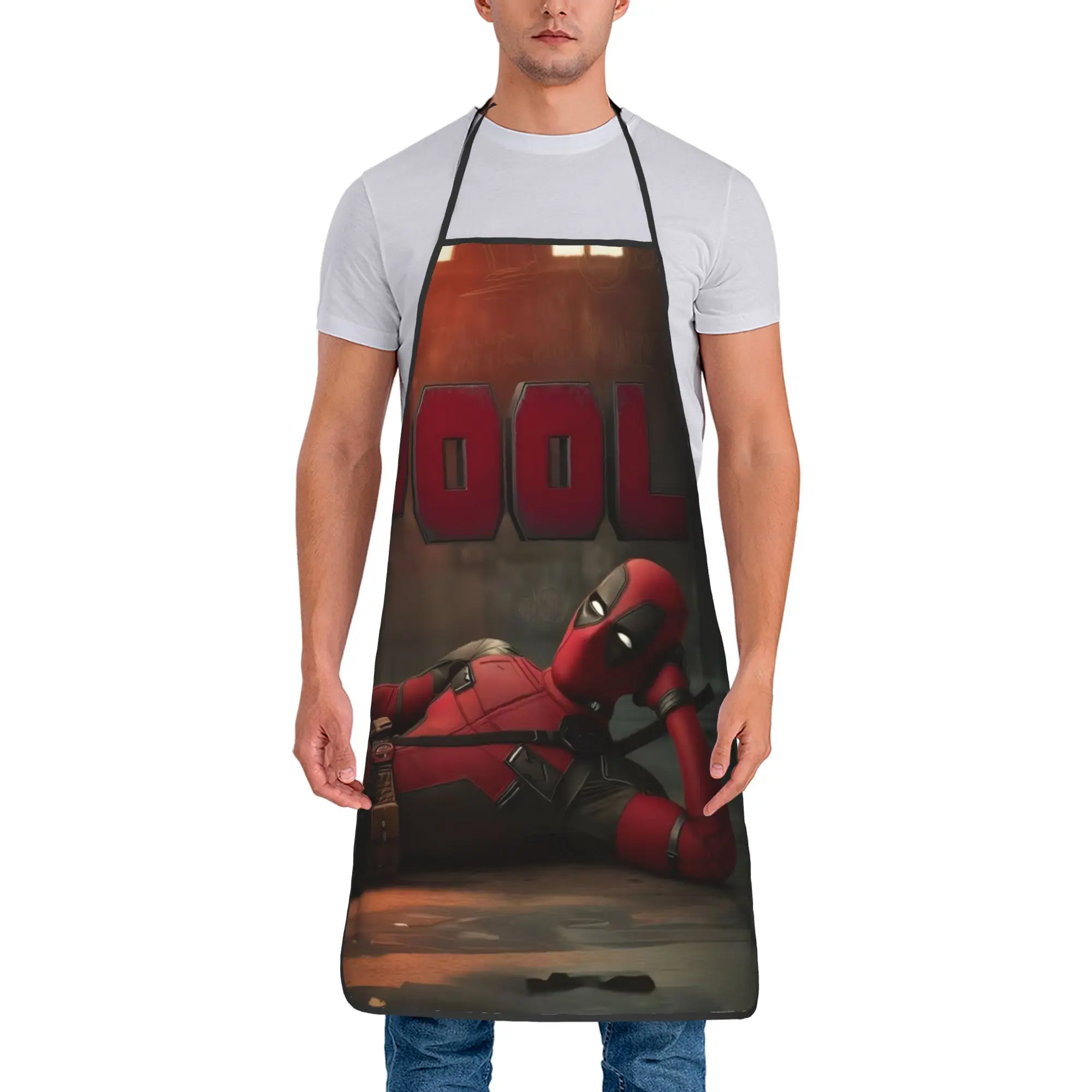 Забавный фартук Дэдпул для кулинарии, кухонный фартук шеф-повара Marvel, фартук для готовки, выпечки, рисования
Забавный фартук Дэдпул для кулинарии, кухонный фартук шеф-повара Marvel, фартук для готовки, выпечки, рисования