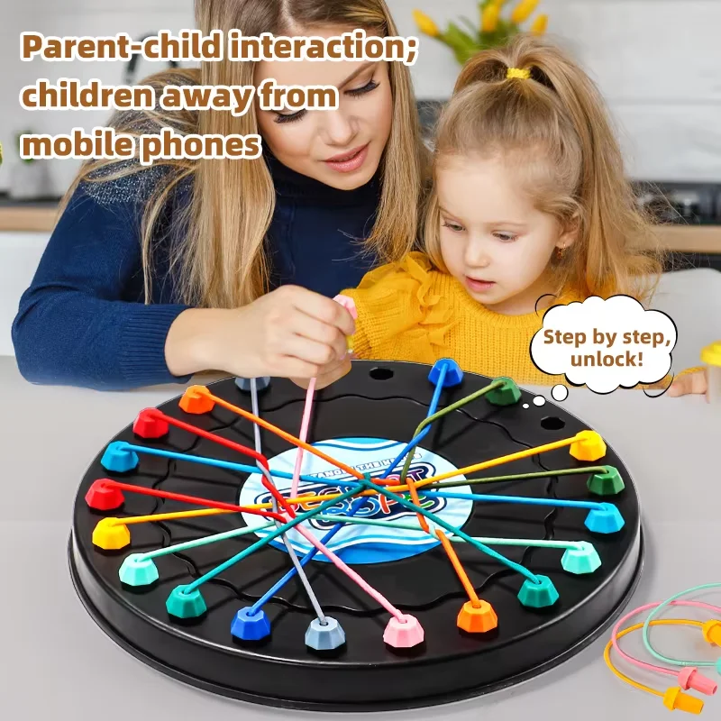 Rope Unraveling ChallengeA Board Game for Kids Enhances Logical Thinking Develops Concentration Perfect for Interaction
Rope Unraveling ChallengeA Board Game for Kids Enhances Logical Thinking Develops Concentration Perfect for Interaction