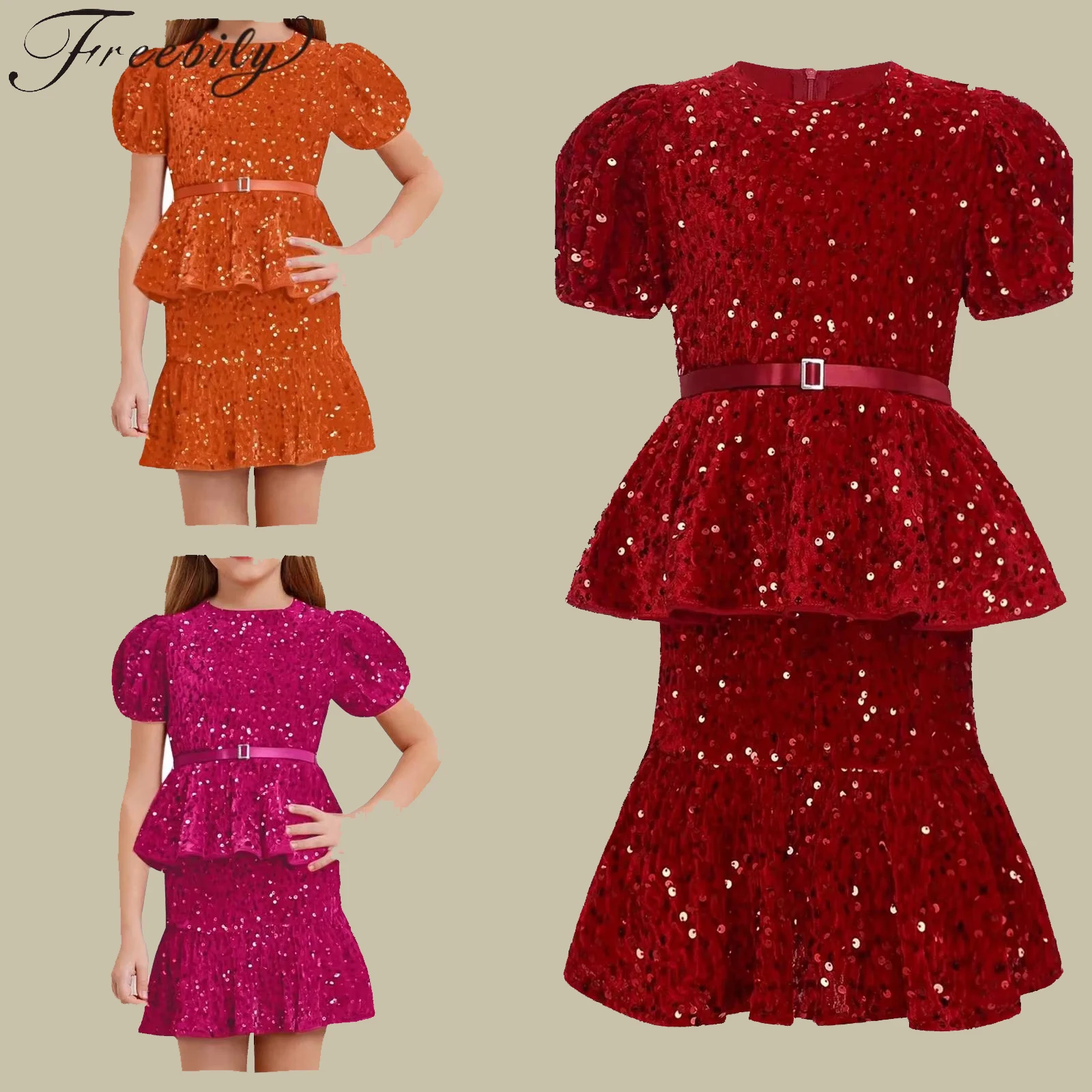 Girls Party Outfit Sparkly Sequins Tops Skirt Festival Costume for Birthday Party Wedding Graduation Kids Prom Clothes Sets for
Girls Party Outfit Sparkly Sequins Tops Skirt Festival Costume for Birthday Party Wedding Graduation Kids Prom Clothes Sets for