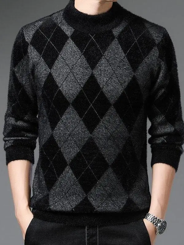 Мужской утепленный свитер в клетку с воротником-стойкой, теплый базовый слой для зимы, молодежный модный стиль, стандартный крой, вязаное зимнее пальто
Мужской утепленный свитер в клетку с воротником-стойкой, теплый базовый слой для зимы, молодежный модный стиль, стандартный крой, вязаное зимнее пальто