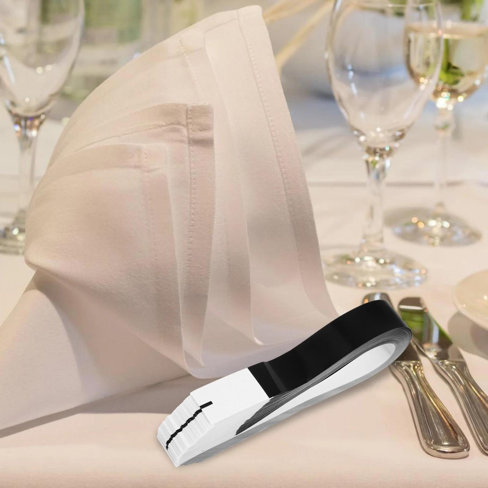 100pcs Self Adhesive Napkin Rings Elegant Design Secure Place Dining Area Reusable Pack Home Hotel Restaurant Occasions
100pcs Self Adhesive Napkin Rings Elegant Design Secure Place Dining Area Reusable Pack Home Hotel Restaurant Occasions
