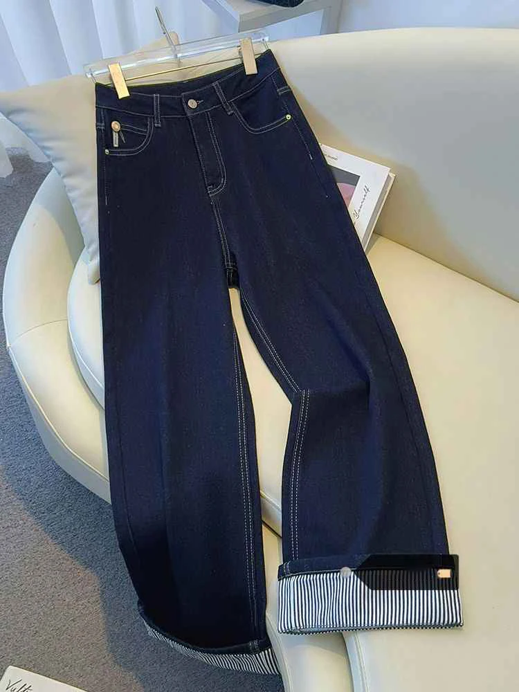Oversized Vintage Curling Jeans Women Spring/Summer New High Waist Straight Versatile Pants Fashion Niche Denim Trousers
Oversized Vintage Curling Jeans Women Spring/Summer New High Waist Straight Versatile Pants Fashion Niche Denim Trousers