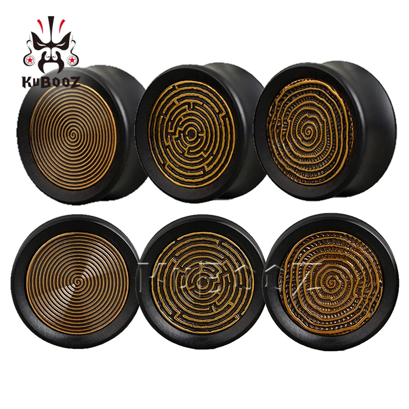 KUBOOZ Vintage Line Circle Wood Ear Plugs Gauges Piercing Ears Expanders Body Stretchers Tunnels Jewelry Earring 1Pair
KUBOOZ Vintage Line Circle Wood Ear Plugs Gauges Piercing Ears Expanders Body Stretchers Tunnels Jewelry Earring 1Pair