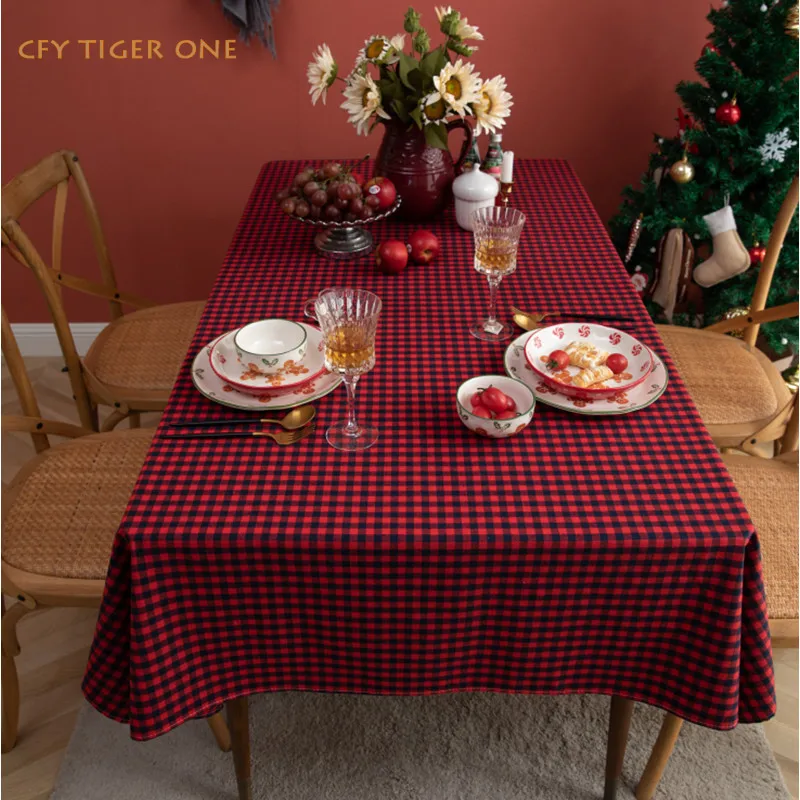 Cotton Linen American Retro Small Red Plaid Rectangular Tablecloth Washable and Oil Resistant Coffee Table Mat Table Cover
Cotton Linen American Retro Small Red Plaid Rectangular Tablecloth Washable and Oil Resistant Coffee Table Mat Table Cover