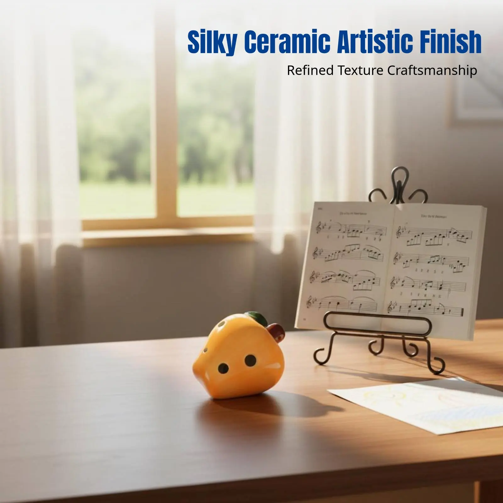 Cartoon Ocarina, 6-Hole Ceramic Whistle, Abstract Beginner Flute, Colorful Musical Instrument, Random Design
Cartoon Ocarina, 6-Hole Ceramic Whistle, Abstract Beginner Flute, Colorful Musical Instrument, Random Design