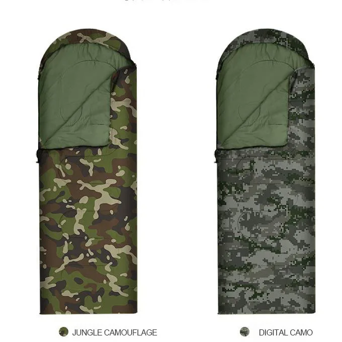 Уличный теплый Камуфляжный спальный мешок, утолщенный Зимний водонепроницаемый спальный мешок для путешествий и кемпинга для взрослых
Уличный теплый Камуфляжный спальный мешок, утолщенный Зимний водонепроницаемый спальный мешок для путешествий и кемпинга для взрослых