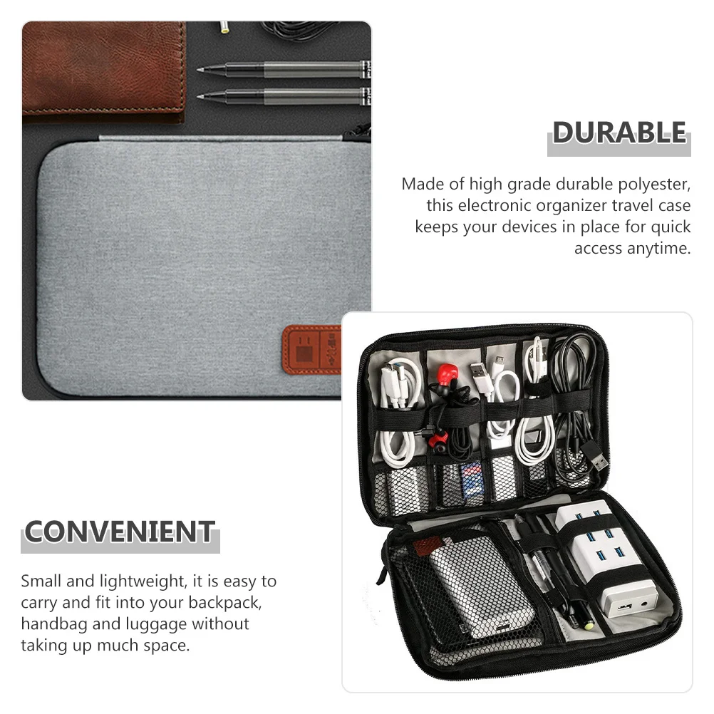 Electronic Organizer Bag Multipocket Compact Travel Cable Organizer Durable Digital Accessories Storage Case Digital Accessories 
Electronic Organizer Bag Multipocket Compact Travel Cable Organizer Durable Digital Accessories Storage Case Digital Accessories