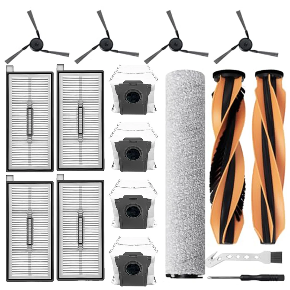 Accessory Kit For MOVA Z60 Ultra Roller Complete Robot Vacuum Cleaner With Main Brushes Roller Wiper Side Brushes Filters Dust
Accessory Kit For MOVA Z60 Ultra Roller Complete Robot Vacuum Cleaner With Main Brushes Roller Wiper Side Brushes Filters Dust