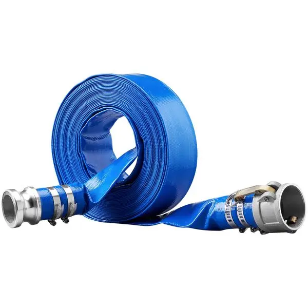 VEVOR Backwash Hose, 2 in x 50 ft, Heavy-Duty PVC Flat Pool Discharge Hose with Aluminum Camlock C & E Fittings, Clamps, Com
VEVOR Backwash Hose, 2 in x 50 ft, Heavy-Duty PVC Flat Pool Discharge Hose with Aluminum Camlock C & E Fittings, Clamps, Com