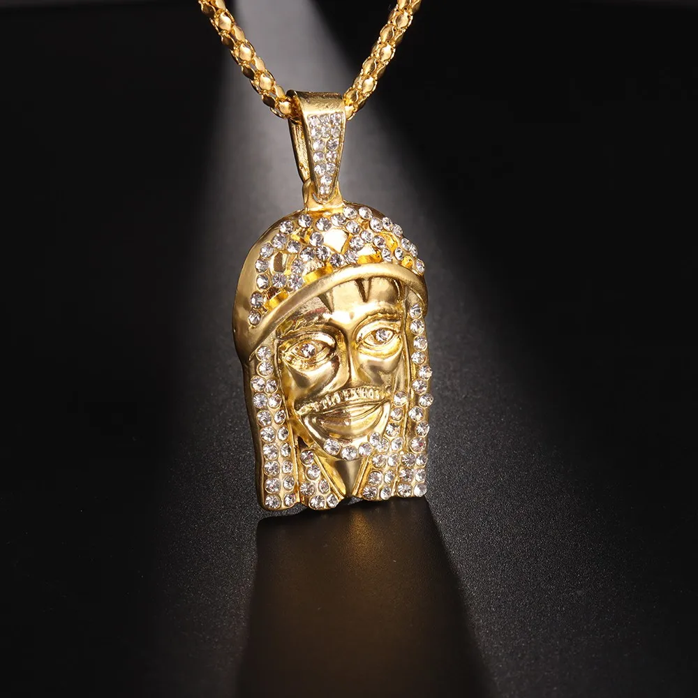 Vintage Men's Jesus Face Pendant Necklace Jewelry Accessories Fashion Trend Creative Personality Hip Hop Party Gift
Vintage Men's Jesus Face Pendant Necklace Jewelry Accessories Fashion Trend Creative Personality Hip Hop Party Gift