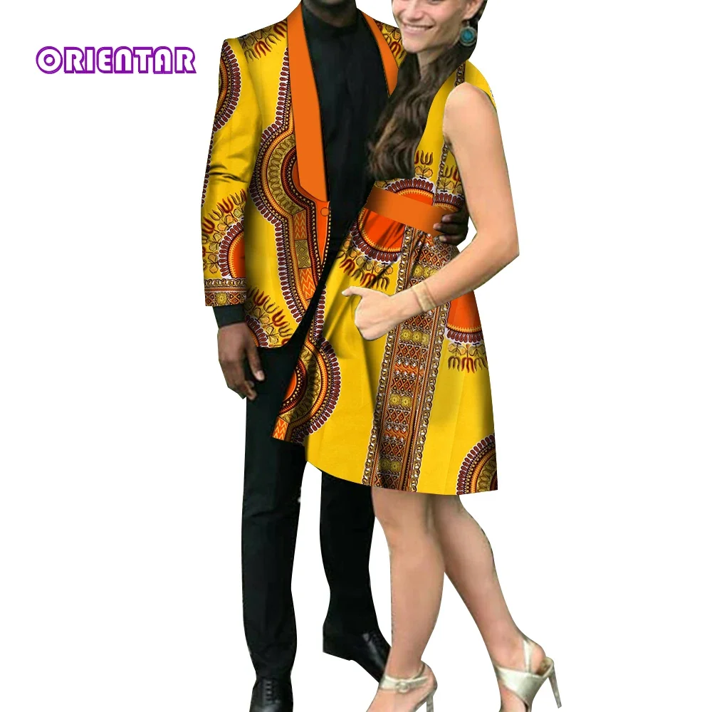 2 Pieces African Couple Matching Clothes for Wedding Men Blazer Coats and Women Short Dress African Clothing Party Wear WYQ742
2 Pieces African Couple Matching Clothes for Wedding Men Blazer Coats and Women Short Dress African Clothing Party Wear WYQ742