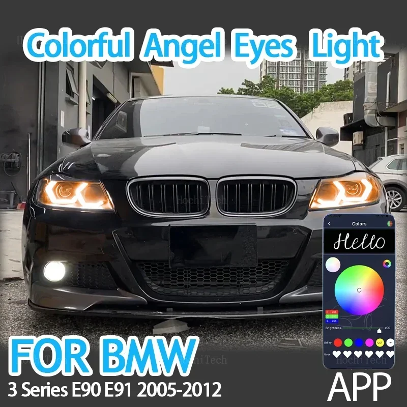 M4 Style RGB colorful Light Rings App control DRL LED Angel Eyes Kit For BMW 3 Series E90 E91 2005-2012 316i 318i 320i 328i 330i
M4 Style RGB colorful Light Rings App control DRL LED Angel Eyes Kit For BMW 3 Series E90 E91 2005-2012 316i 318i 320i 328i 330i