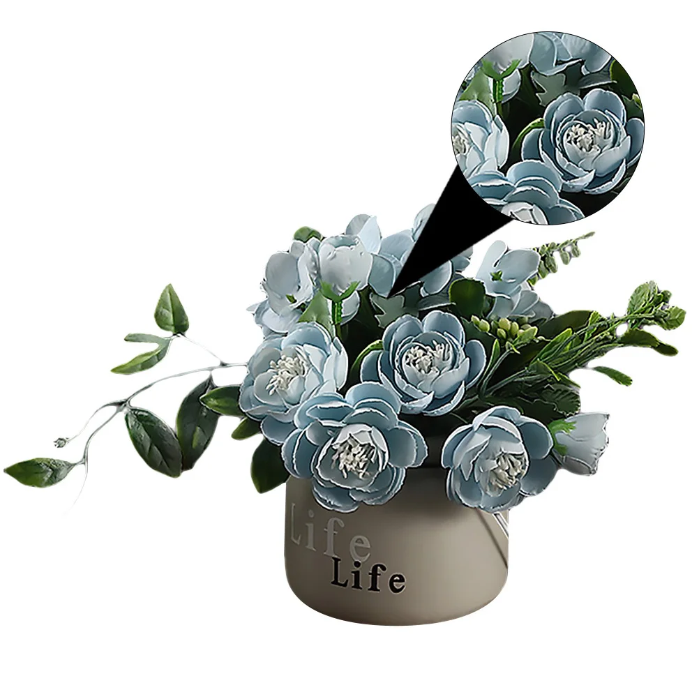 Simulation Hydrangea Flower Bonsai Realistic Silk Cloth Potted Plant Artificial Flower Home Decor Office Table Decoration
Simulation Hydrangea Flower Bonsai Realistic Silk Cloth Potted Plant Artificial Flower Home Decor Office Table Decoration